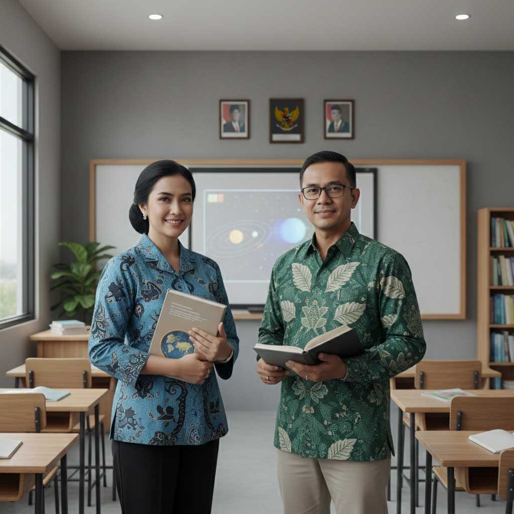 Guru mengajar menggunakan aplikasi